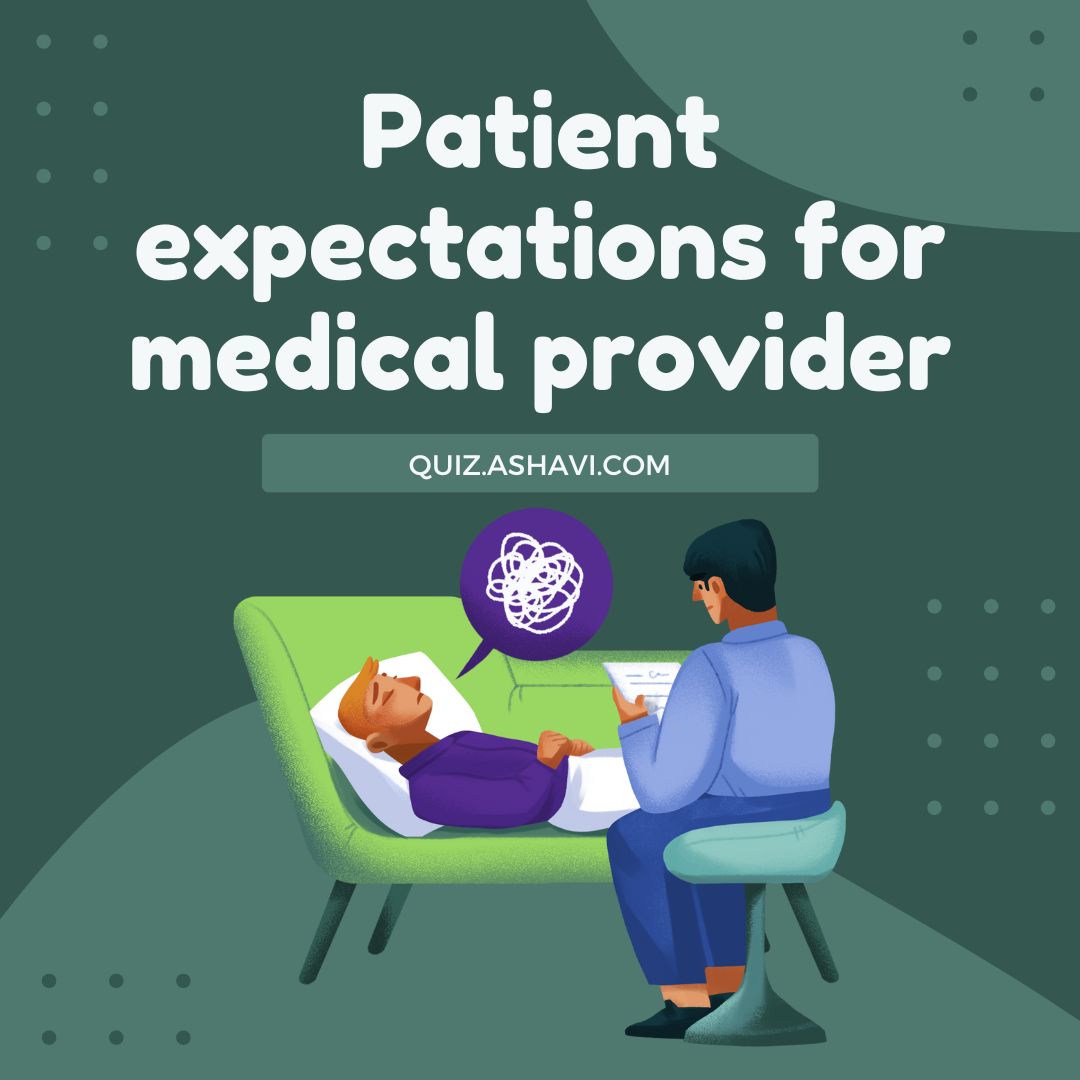 Patient expectations for medical provider